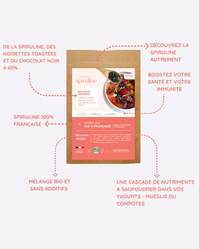 Mix Bio Spiruline Choco Noisettes - 80g